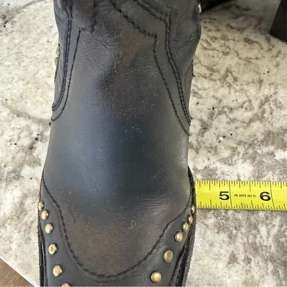 Idyllwind Walk This Way Studded Snip Toe Western Boot Black Tall Shaft Women 8.5 - Picture 7 of 16